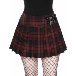 sukně dámská KILLSTAR - Bat Girl - TARTAN - KSRA003478