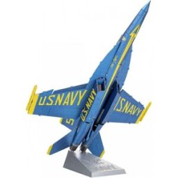 Metal Earth Luxusní ocelová stavebnice Blue Angels F/A 18 Super Hornet