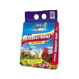 AGRO Pravý slepičí hnůj granulovaný 3 kg AG02600005030