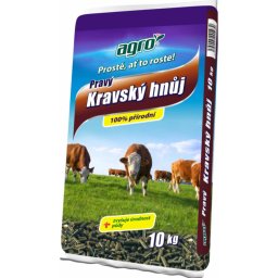 AGRO Pravý kravský hnůj granulovaný 10 kg AG02600002100
