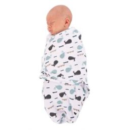 Bo Jungle B-Wrap Small (3,2 - 6,4 kg), Ocean Whales