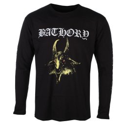 tričko pánské s dlouhým rukávem BATHORY - GOAT (YELLOW) - BLACK - PLASTIC HEAD - PH13351LS