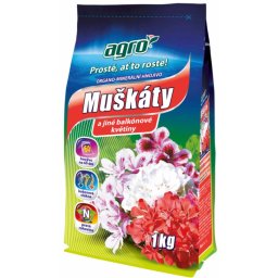 AGRO Organicko-minerální hnojivo na muškáty 1 kg AG02300001010