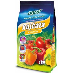 AGRO Organicko-minerální hnojivo na rajčata a papriky 1 kg AG02300007010