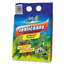 AGRO Podzimní hnojivo na jehličnany a jiné okrasné dřeviny 2,5 kg AG02400005025