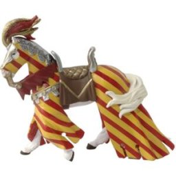 Papo Kůň turnajový zahalený červený