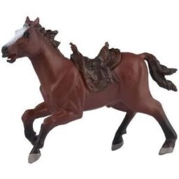 Papo Kůň kovboje se sedlem