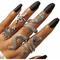 prsten (set 4 ks) JEWELRY & WATCHES - Metal Snakes - N53_X1