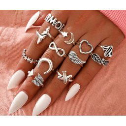 prsten (set 12 ks) JEWELRY & WATCHES - Punk - N73