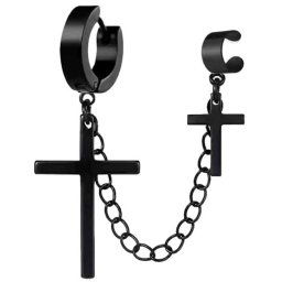 náušnice JEWELRY & WATCHES - Cross - N22_K_black