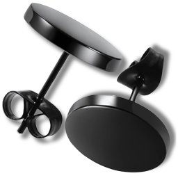 náušnice JEWELRY & WATCHES - Circle Black - L461_6mm