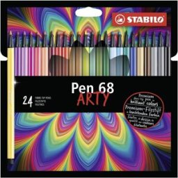 STABILO Pen 68 24 ks kartonové pouzdro "ARTY