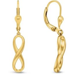 Brilio Silver Pozlacené náušnice Nekonečno EA327Y (Ag925/1000, 2,58 g)