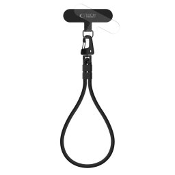 TECH-PROTECT C8S Rope Wrist Strap Stylová a praktická smyčka na zápěstí pro telefon - Black
