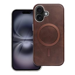 Pouzdro Gentleman Mag Cover s MagSafe na iPhone 15 - hnědé