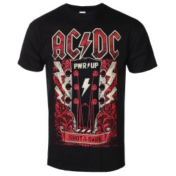 tričko pánské AC/DC - PWRUP Guitar - Black - 51436900