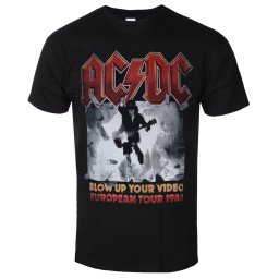 tričko pánské AC/DC - European Tour 1988 - Black - 51437700