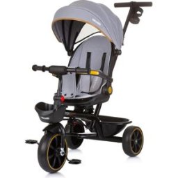 CHIPOLINO Tříkolka se stříškou Max Sport 2v1 Ash Grey