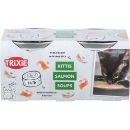Trixie kuřecí polévka s lososem MULTIPACK 4x80 g