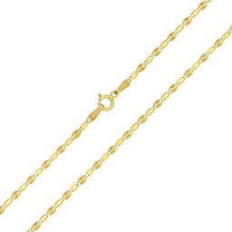 Silvego Zlatý řetízek Valentino ze žlutého zlata se střídavými broušenými očky - 2 mm - FNN1391NGY