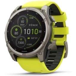 Garmin Fenix 8 51mm Solar Sapphire Titanium Amp Yellow/Graphite