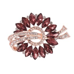 Gaira® Brož Květ 312971, Barva purpurová