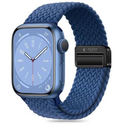Pletený řemínek Tech-Protect NYLONMAG Apple Watch 1/2/3/4/5/6/7/8/9/SE 38/40/41mm - montego blue