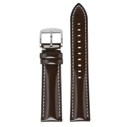 Gaira® Řemínek na hodinky 3323 tmavě hnědý, Šířka řemínku 22 mm