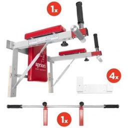 Apriori Bradla + hrazda, závěsná na stěnu, nerez tyč hrazdy - rovná