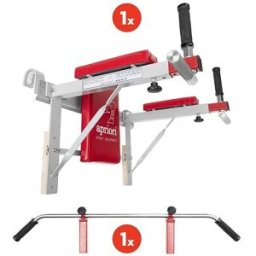 Apriori Bradla + hrazda, závěsná na žebřiny, nerez tyč hrazdy - lomená