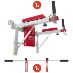 Apriori Bradla + hrazda, závěsná na žebřiny, ocelová tyč hrazdy - rovná