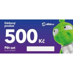 Tištěný dárkový poukaz Alza.cz na nákup zboží v hodnotě 500 Kč