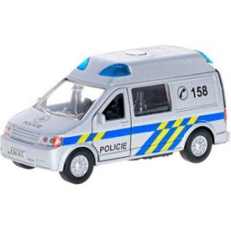 Mikrotrading Traffic policie 14 cm, kov, na zpětný chod, světlo a zvuk