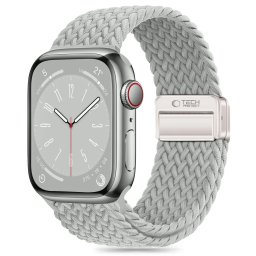 Pletený řemínek Tech-Protect NYLONMAG Apple Watch 4/5/6/7/8/SE a Ultra 1/2 44/45/49mm - šedý