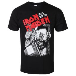 tričko pánské Iron Maiden - Est. 1975 - No Prayer Grave Red Logo - ROCK OFF - IMTEE206MB