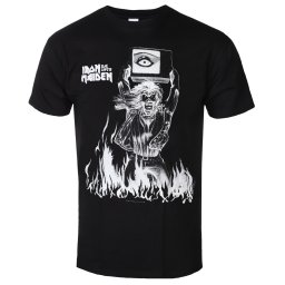 tričko pánské Iron Maiden - Est. 1975 - Holy Smoke Flames - ROCK OFF - IMTEE198MB