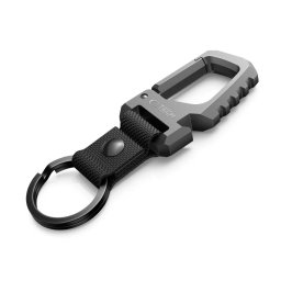Tech-Protect SlideLock karabina na klíče – multifunkční hliníkový přívěsek (gunmetal)