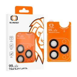 Tel Protect Titanium Lens 99% AR Ochrana objektivů iPhone 16 Pro Max / 16 Pro - titanová