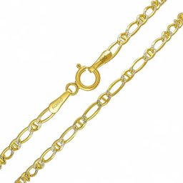 Zlatý řetízek Figaro 2,2 mm - Y varianta 42 cm