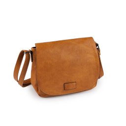 Kabelka crossbody 26x23 cm, barva 3 hnědá koňak