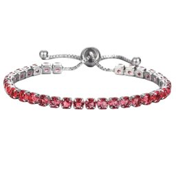 Gaira® Náramek 3238 Silver, Barva červená