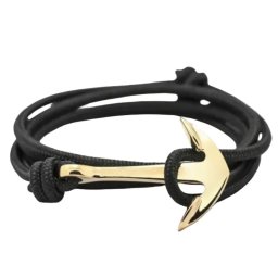 Gaira® Náramek Kotva 3071, Barva černá