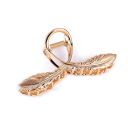 Skřipec do vlasů kovový, barva 1 růžové zlato