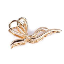 Skřipec do vlasů kovový, barva 3 růžové zlato