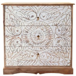 indickynabytek.cz - Komoda Sita 115x115x45 z indického masivu mango