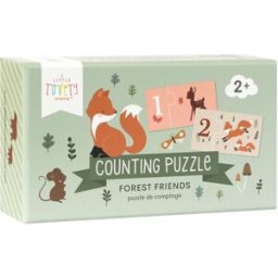 A Little Lovely Company Přiřazovací puzzle, počítání s kamarády z lesa