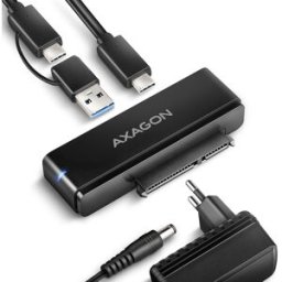 AXAGON ADSA-FPX, USB-C 10Gbps > SATA 2.5"/3.5" SSD/HDD FAST PORT X adapter
