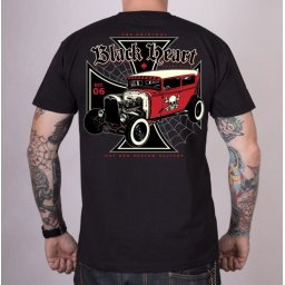tričko pánské BLACK HEART - RED DEVIL - Black - 12645