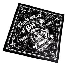 šátek BLACK HEART - Bandest - 18172