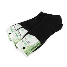 Bambusové ponožky kotníkové unisex, barva 4 (vel. 43-46) černá